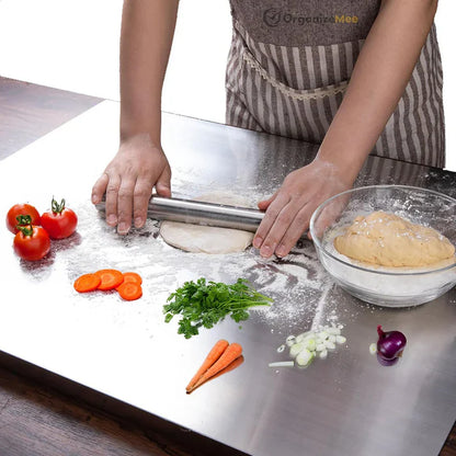 Stainless Steel Chopping Board & Kitchen Countertop - 41 x 31 Cm (Original Big Size)