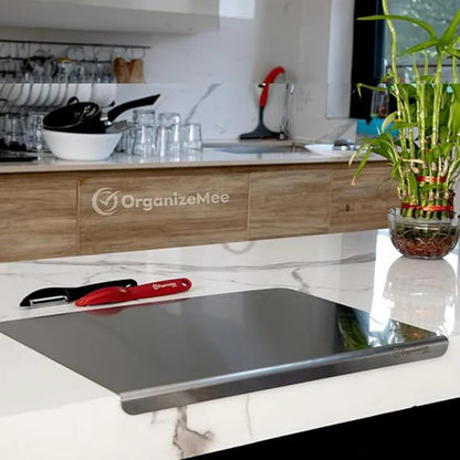 Stainless Steel Chopping Board & Kitchen Countertop - 41 x 31 Cm (Original Big Size)