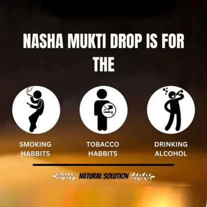 Nasha Mukti Plus Herbal  Drops (PACK OF 5) - 100% Money Back Guarantee