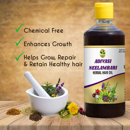 ORIGINAL ADIVASI NEELGIRI OIL - DIRECTLY FROM KARNATAKA (BUY 1 GET 2 )