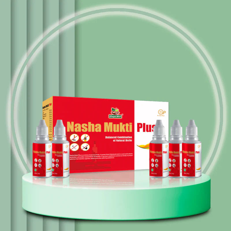 Nasha Mukti Plus Herbal  Drops (PACK OF 5) - 100% Money Back Guarantee