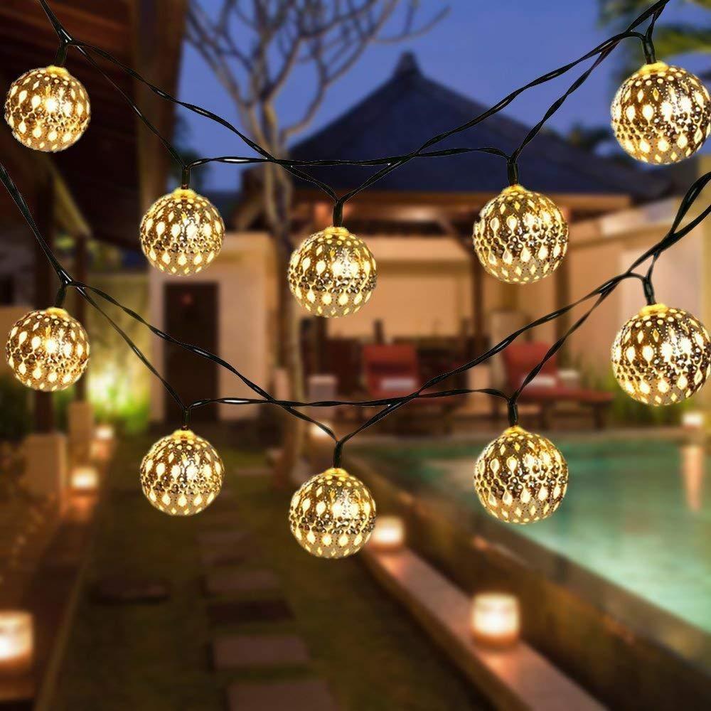 4 Pcs Metallic sphere light