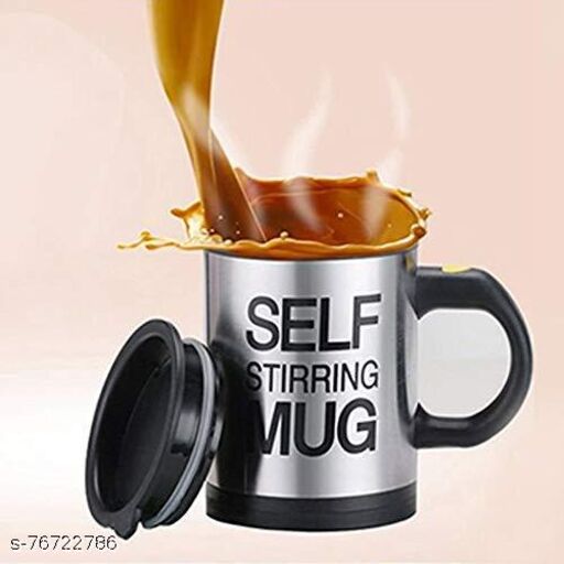 SELF STIRRING COFFEE MUG CUP