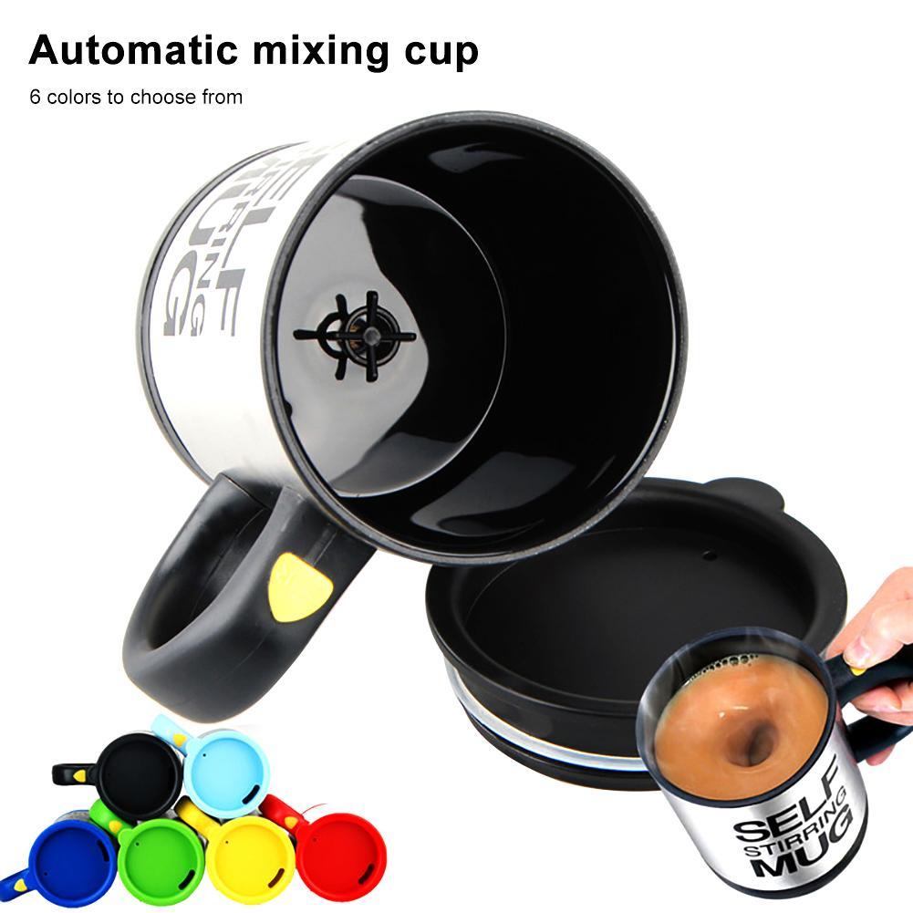 SELF STIRRING COFFEE MUG CUP