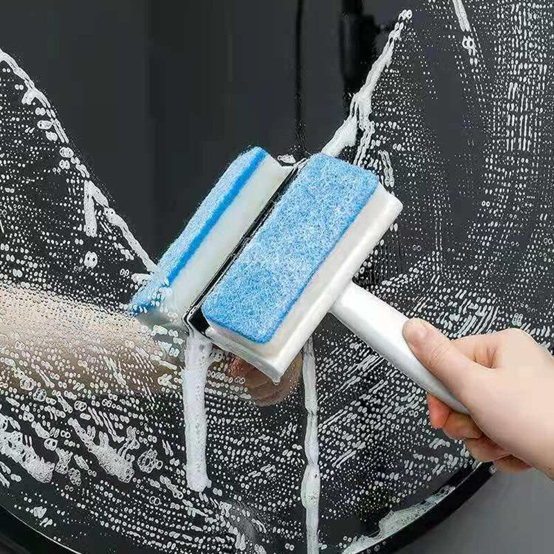 Double Sided Cleaning Brush Spray Window Glass Brush Wiper Cleaner