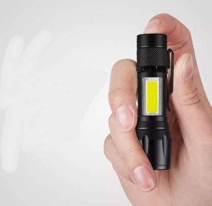 USB Charge Zoomable LED Torch Light ( 500 Meter Range )