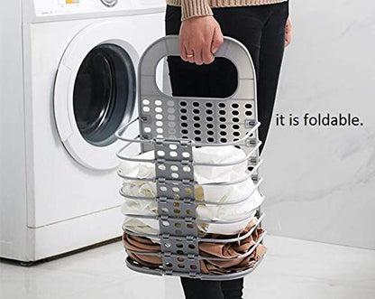 Laundry Basket - Foldable Laundry Basket (Random-Colour)