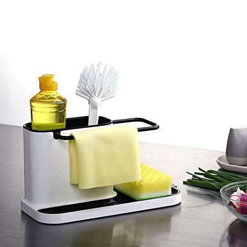 Kitchen Sink - 3 In 1 Kitchen Sink Organizer For Dishwasher Liquid, Brush Etc