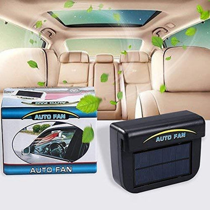 Autocool Solar Powered Car Auto Cooler Ventilation Fan with Rubber Strip