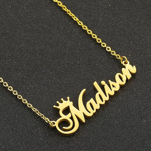 Gold Plated Custom Name Necklace