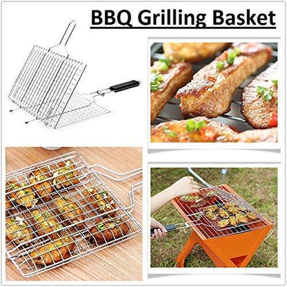 Chromium Plated Barbecue BBQ Grill Net Baskets