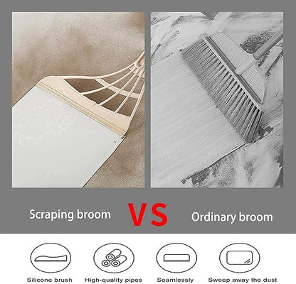 Multifunction 2 in 1 Indoor Silicone Magic Broom