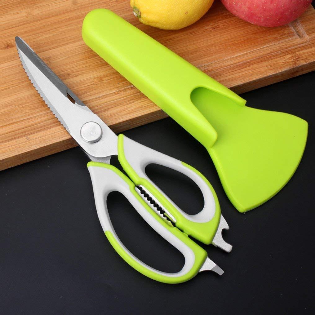 Heavy Duty 10 in 1 Kitchen Scissors with Magnetic Holder