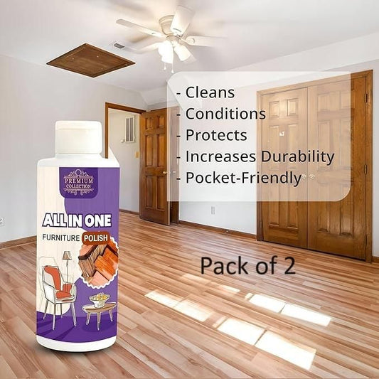 Polish Furniture Cleaner Shiner Floor Coating Paint Wood 100ML (Pack of 2)