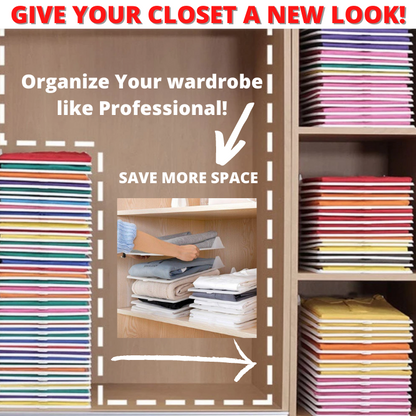 Smart Wardrobe Organizer/ Closet Organizer Clothing Trays (10 Pcs)