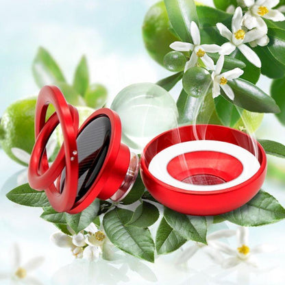 Premium Solar Rotating Car Air Freshener With Long Last Fragrance