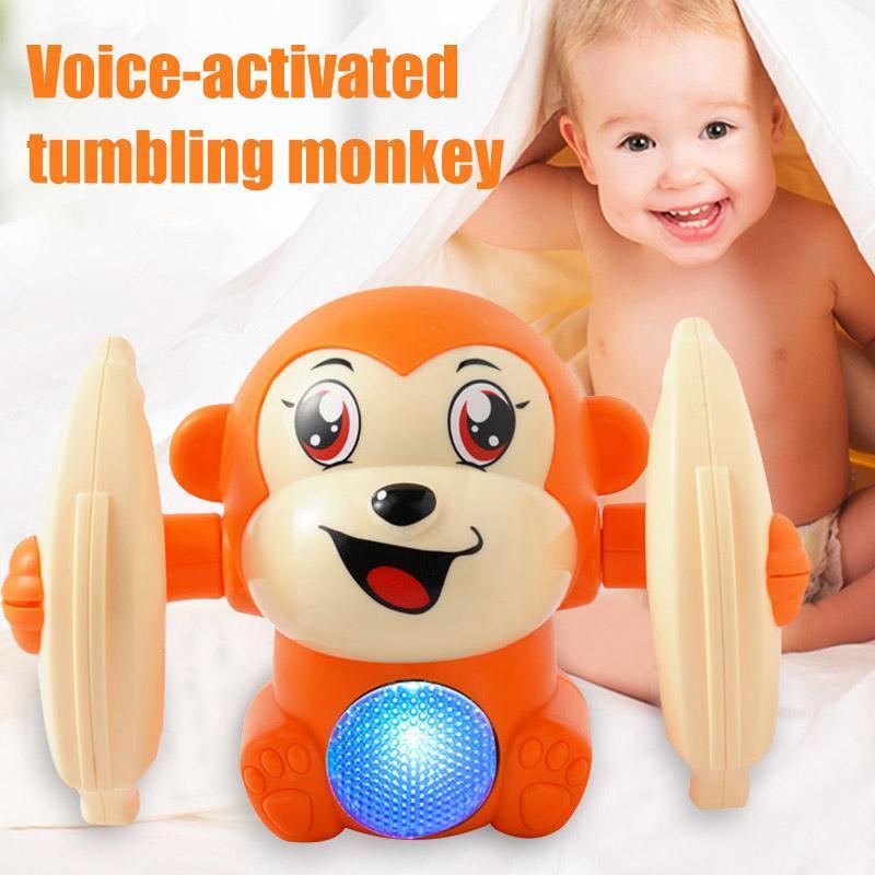 DANCING AND SPINNING ROLLING TUMBLE MONKEY