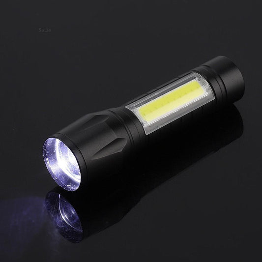 USB Charge Zoomable LED Torch Light ( 500 Meter Range )