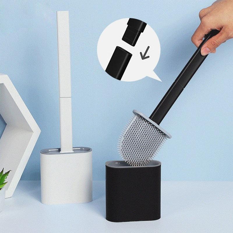 (1410)RealShop™ - Silicone Toilet & Bathroom Brush With Holder